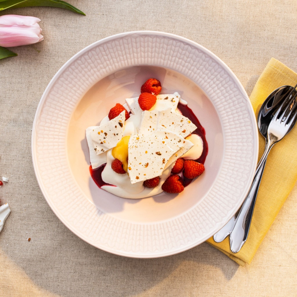 Eton mess med citron och hallon